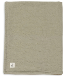 Jollein - Deken - Ledikant - 100x150cm - Soft - Waves - Olive - Green