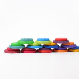 Grimm's Grote houten knopen - Regenboog