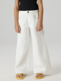Name It - Broek - NKFBella - Wide Leg - Studs - Bright White