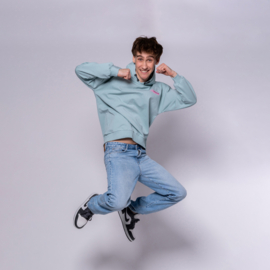 No Way Monday x Job Dutchtuber - Hoodie - Backprint - Ether