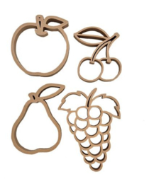 Grennn - Uitstekers - Fruit - Set van 4