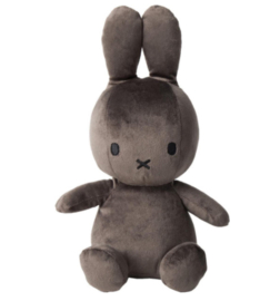 Nijntje - Miffy - Knuffel - Sitting -Velvet - Grey - 23 cm