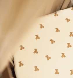 Jollein - Hoeslaken Jersey - Mini Teddy Bear - 40/50x80/90 cm