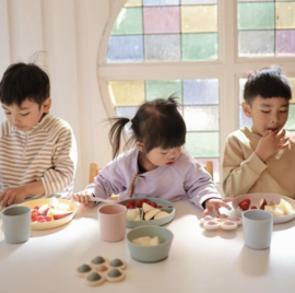 Mushie - Siliconen - Kom - Cambridge - Blue - Zuignap