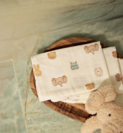 Jollein - Hydrofiele washandjes -15x20cm -  Jollies - 3 stuks