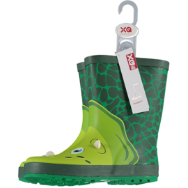 XQ Footwear - Regenlaarzen - Dinosaurus - Kids - Groen