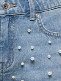 Only Girls - Broek - KOGVERA - Parels - Light Blue Denim