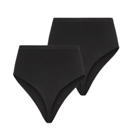 Mamalicious - Slips - Hoge Taille - 2-pack - Zwart