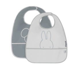 Jollein - Slab - Waterproof - Miffy - Peekaboo - Sea green - 2-pack