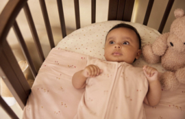 Jollein hoeslaken ledikant - Pretty Picnic - Flower Drops - 60x120 cm