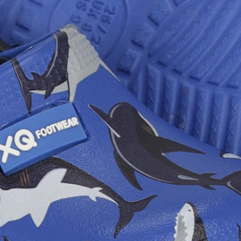 XQ Footwear - Tuinklompen - Haai - Blauw