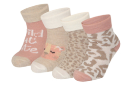 Apollo - Baby - Sokjes - Roze - Maat 74/86 - 6/12 maanden