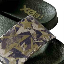 XQ - Footwear - Slippers - Army - Groen