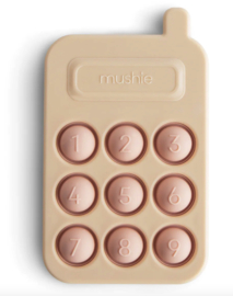 Mushie - Telefoon - Pers - Speeltje - Siliconen - Blush