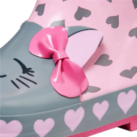 Playshoes - Regenlaars - Kat - Roze