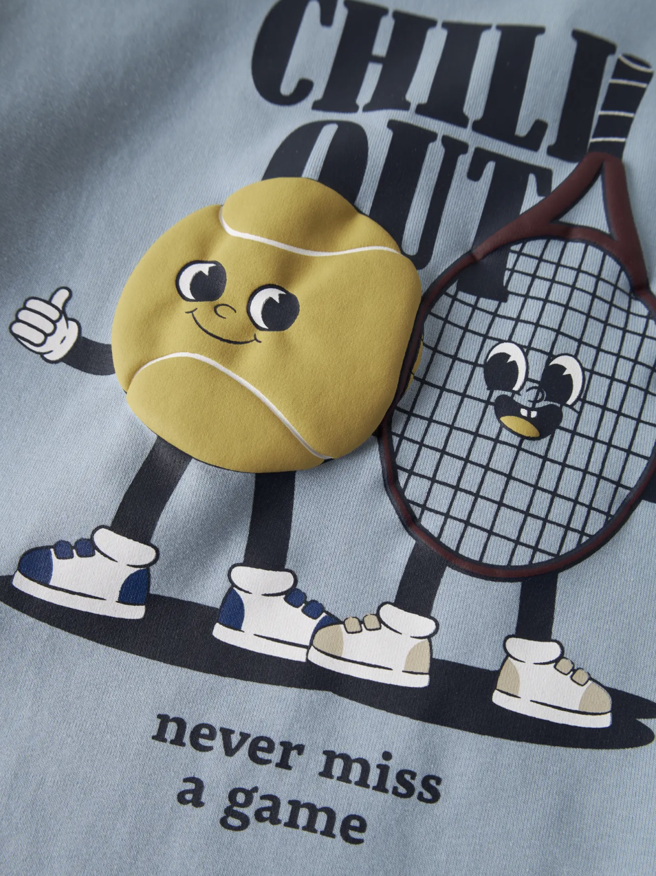 Name It - T-shirt - Kyler - Chill Out - Dusty Blue