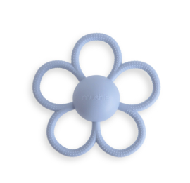 Mushie - Rammelaar en Bijtring - Daisy -  Faded Denim