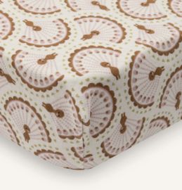 Jollein - Hoeslaken Jersey - Soft Plumes - 40/50x80/90 cm