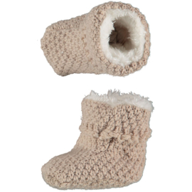 Apollo - Baby - Slofjes - Knit - Sand - Giftbox - New Born - Maat 50/56