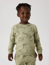 Name It - Sweater - Trui - Dino's - Varon - Groen - Maat 104