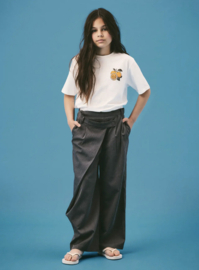 Name It - Broek - NKFLULU - Wide Pants - Grey Melange
