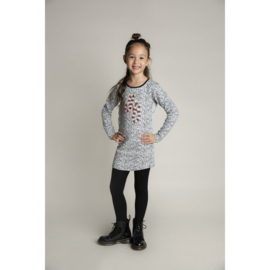 DJ DutchJeans - Dress - Grey - Melee - Maat 134