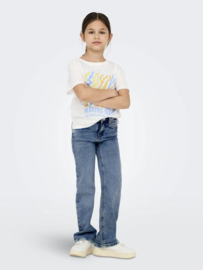 Only - Broek - KOGJUICY - Wide Leg -  Light Blue Denim