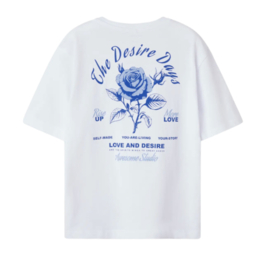 Name It - T-shirt - Hominu - Roos - Backprint - Bright White
