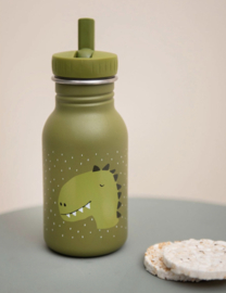 Trixie - Drinkfles - Mr. Dino - RVS waterfles - Lekvrij - 350ml - Groen