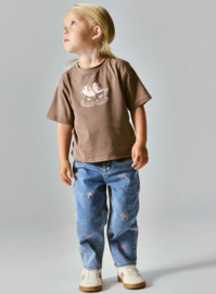 Name It - Broek - NMFBELLA - Strikjes - Mom Fit - Medium Blue Denim