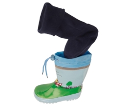 Playshoes - Regenlaars - Sokken - Fleece - Navy