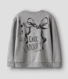 Name It - Sweater - Trui - NKFRASTIN - Grey Melange - Backprint
