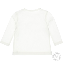 Dirkje - Jongens - Baby - Shirt - Off - White - Bio - Katoen