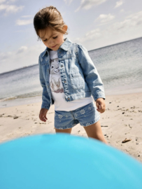 Name It - Broek - NMFRose -Light Blue Denim - Bloemetjes