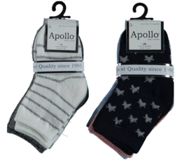 Apollo - Baby - Meisjes - Sokken - Glitters - 6-pack