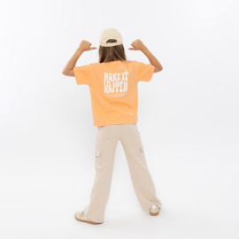 No Way Monday - T-shirt -  Faded Orange - Backprint - Loose Fit