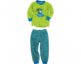 Playshoes - Pyjama - Dino - Badstof - Groen