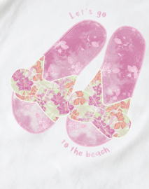 Name It - T-shirt - NMFFosaz - Slippers - 3D-print - Bright White