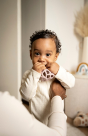 Baby’s Only - Sensorische - Siliconen - Speelballen - Oud Roze - Warm Linen - 2-pack