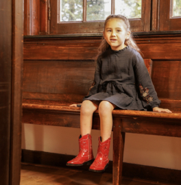 Koko Noko - Jurk - Bloemetjes - Faded Black