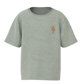 Name It - T-shirt - Hannibal - Aqua grey - Terry - Cactus