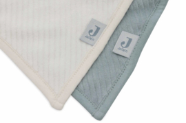 Jollein - Slab - Bandana - Velvet - Rib - Sea - Green - Ivory - 2-pack