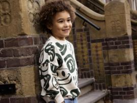 Noppies - Trui - Sweater - Smiley's - Groen