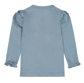 Dirkje - T-shirt - Mid - Blauw - Lange - Mouw -Konijn