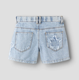 Name It - Broek - NKFROSE - Mom Fit - Hartjes - Light Blue Denim