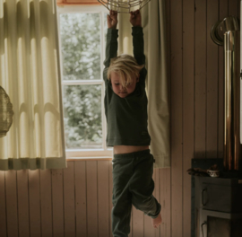 Koko Noko - Pyjama - Wafel - Donkergroen - Bio Cotton