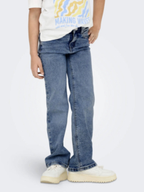 Only - Broek - KOGJUICY - Wide Leg -  Light Blue Denim