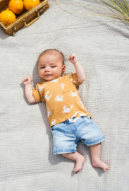 Noppies - T-shirt - Mentor - Apple - Cinnamon - Krab - Maat 56