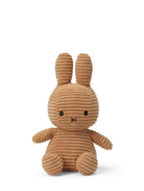 Nijntje - Miffy - Knuffel - Sitting - Corduroy - Beige - 23 cm