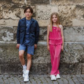 No Way Monday - Jumpsuit - 2-delige set - Fuchsia - Wide Leg